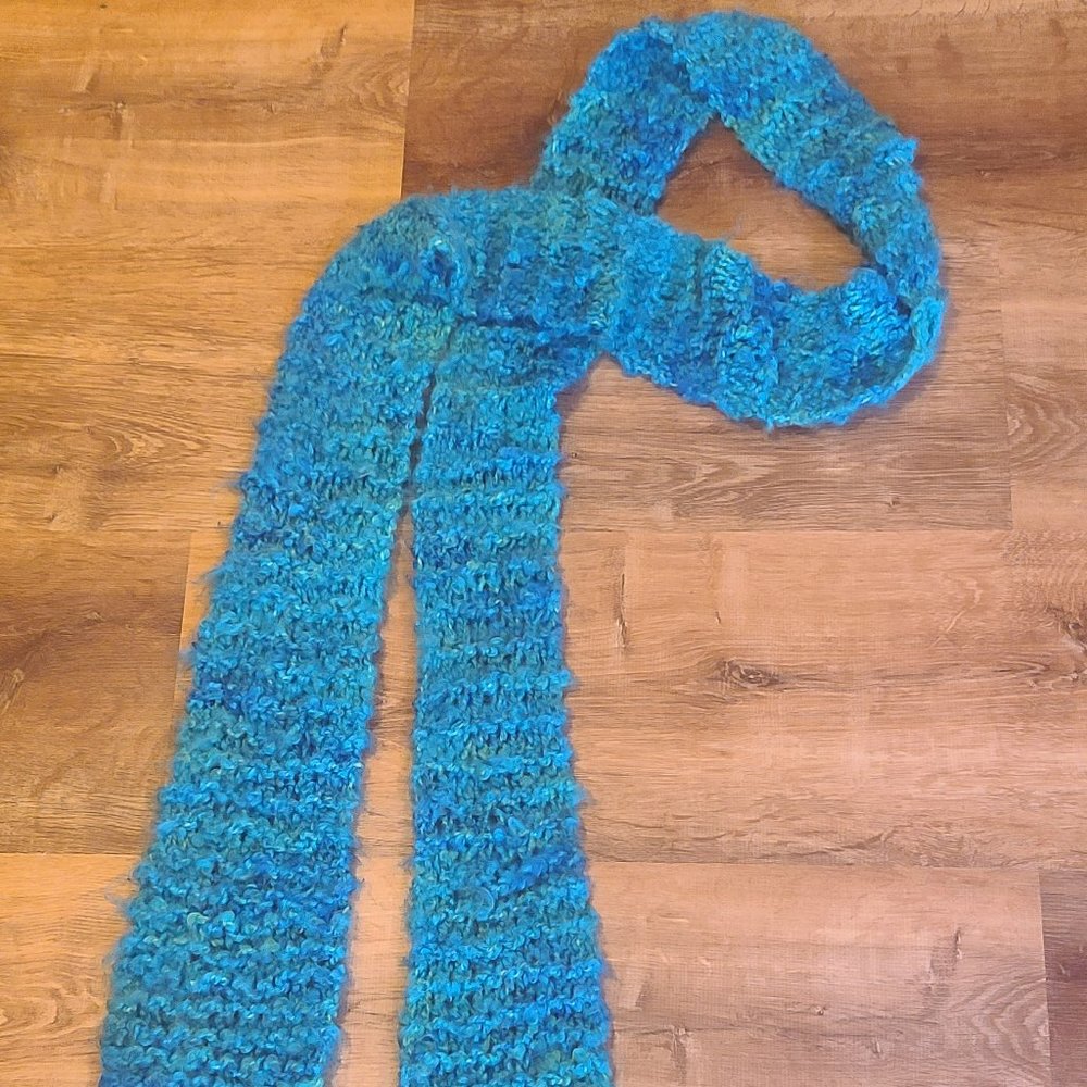 Blue and Green Scarf
